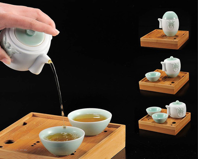 玉青瓷茶器·天一壺 一壺承雅韻，杯盞映匠心